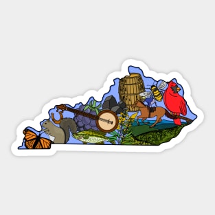 Kentucky State Symbols Sticker